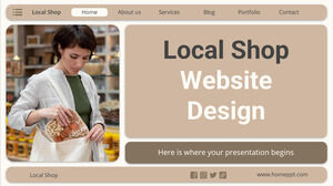 Дизайн сайта местного магазина