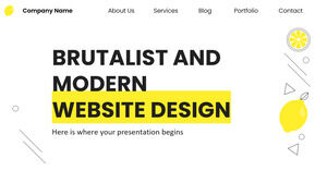 Brutalistisches und modernes Website-Design