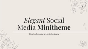 Elegantes Minithema für soziale Medien