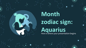 Segno zodiacale del mese: Acquario