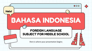 Subiect de limbă străină Bahasa Indonesia pentru școala medie