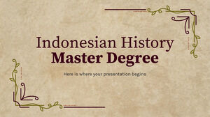 Indonesian History Master Degree