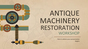Restaurierungswerkstatt für antike Maschinen