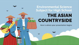 Sujet de sciences de l'environnement pour le lycée - La campagne asiatique