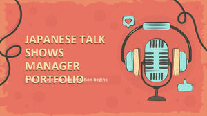 Portofolio Manajer Talk Shows Jepang