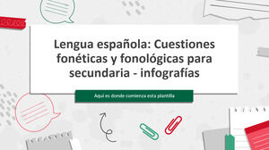 İspanyol Dili: Ortaokul Infographics için Fonetik ve Fonolojik Sorunlar