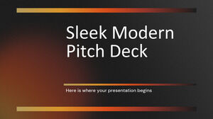 Sleek Modern Pitch Deck