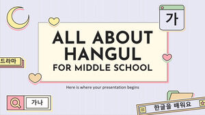 All About Hangul for Middle School