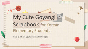My Cute Goyangi Scrapbook para estudiantes de primaria coreanos