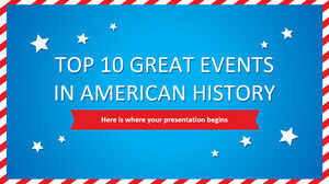 I 10 migliori eventi della storia americana