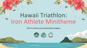 Triathlon d'Hawaï : mini-thème de l'athlète de fer