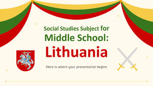 Materia de estudios sociales para la escuela secundaria: Lituania