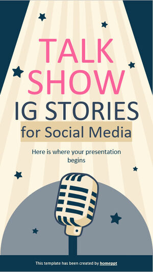 Talk Show IG Stories para mídias sociais