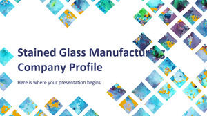 Profilo aziendale di produzione di vetro colorato