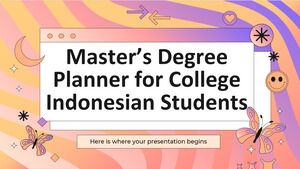 Planificator de masterat pentru studenții indonezieni
