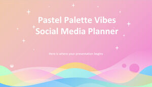Paleta Pastel Vibes Planejador de Mídia Social