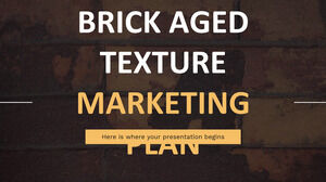 Plano de marketing de textura envelhecida em tijolo