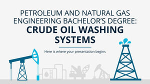 石油与天然气工程学士学位：原油清洗系统