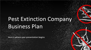 Plan de negocios de la empresa de extinción de plagas