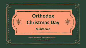 Orthodoxes Weihnachtstag-Minithema