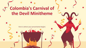 Kolombiya'nın Şeytan Karnavalı Mini Teması