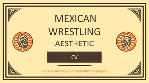 CV-ul estetic de lupte mexicane
