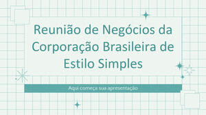 Basit Brezilya Şirketi İş Toplantısı