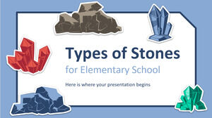 ประเภทของหินสำหรับโรงเรียนประถมศึกษา