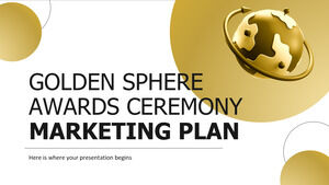 Plan marketing de la cérémonie de remise des Golden Sphere Awards