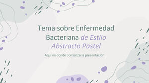 Tema della malattia batterica in stile astratto pastello