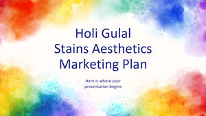 Plan marketingowy estetyki plam Holi Gulal