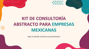 Boîte à outils de conseil en esthétique des couleurs abstraites mexicaines