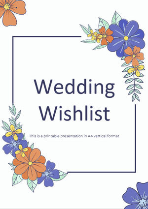 Wedding Wishlist