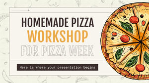 ورشة عمل بيتزا منزلية لأسبوع البيتزا
