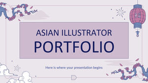 Portafolio de ilustrador asiático