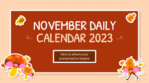November-Tageskalender 2023