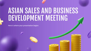 아시아 영업 및 비즈니스 개발 회의