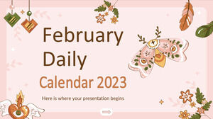 فبراير التقويم اليومي 2023