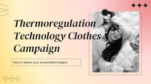 Thermoregulation Technology Clothes Campaign