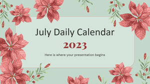 2023 年 7 月每日日曆