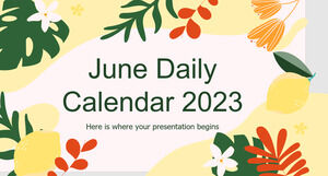 Juni Tageskalender 2023