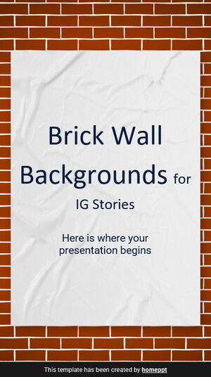 Backsteinmauer-Hintergründe für IG-Geschichten