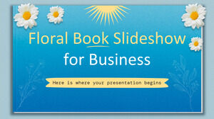 Pokaz slajdów z kwiecistymi książkami dla biznesu