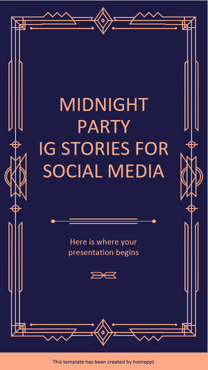 Midnight Party IG Stories สำหรับโซเชียลมีเดีย