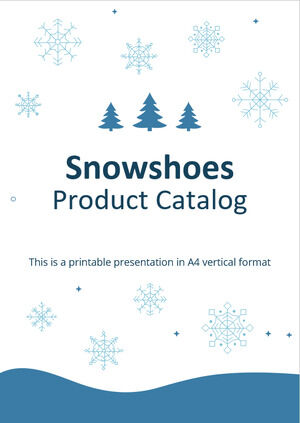Catálogo de productos de raquetas de nieve