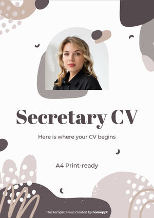 Lebenslauf des Sekretärs