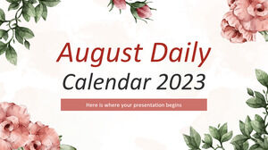 Calendario giornaliero di agosto 2023