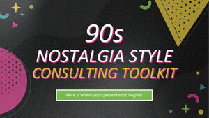 Boîte à outils de consultation du style nostalgie des années 90