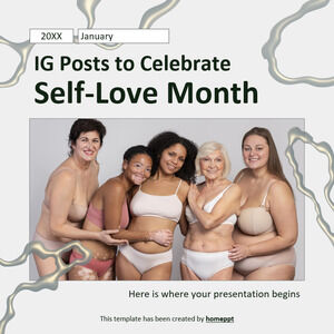 Публикации в IG в честь месяца любви к себе