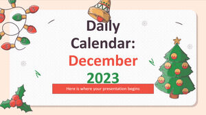 Calendário diário 2023: dezembro